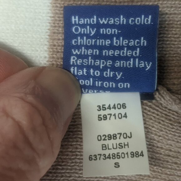NWT Apt. 9 Size small Open Cardigan Tan/Gray/White - Picture 11 of 12